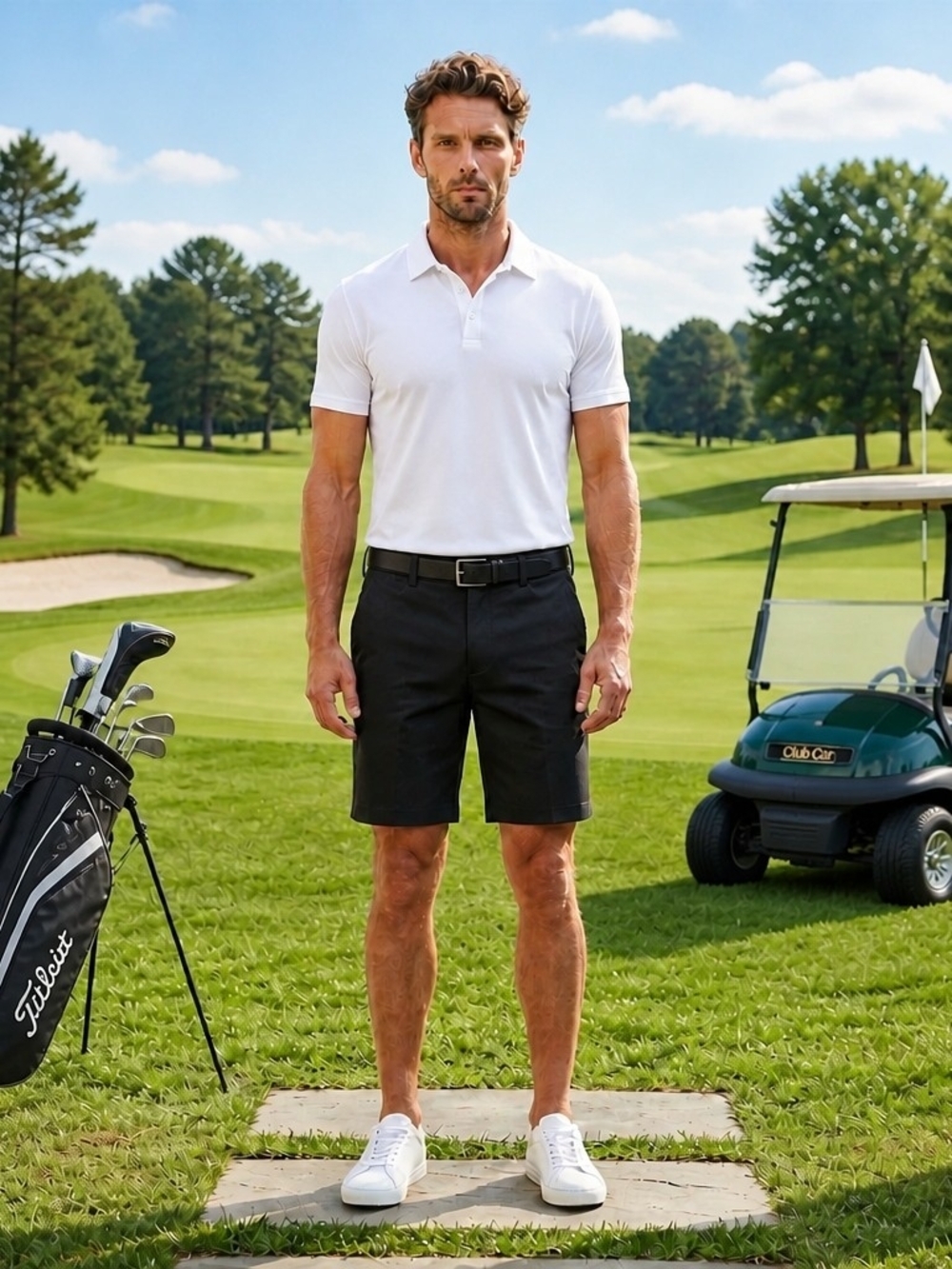 NWT croft & barrow Black Men's Quick Dry Performance Golf Shorts Sz 38